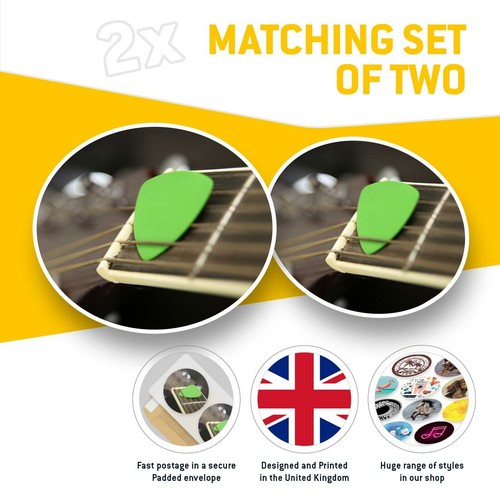 2 x Vinyl Aufkleber 20 cm - Gitarre Gitarrenplektrum Plec Plektrum Musik #45266 - Bild 2 von 8