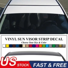 Sun Visor Strip Windshield Banner Vinyl Long Lasting Premium Blank Decal