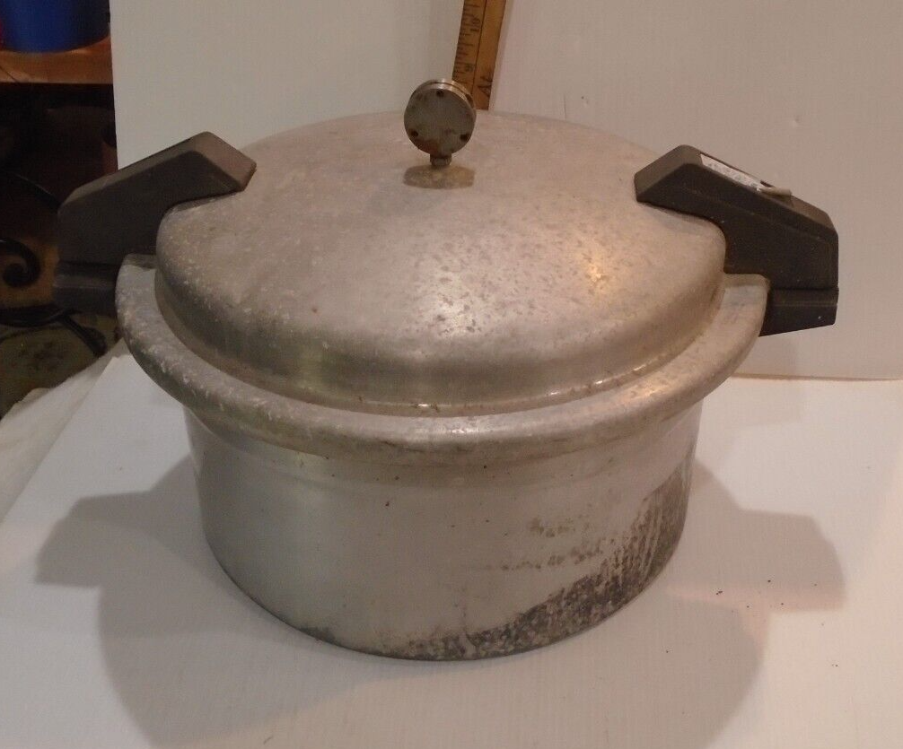 Vintage Aluminum Mirro 12 qt. Canning Pressure Cooker M051211 decor