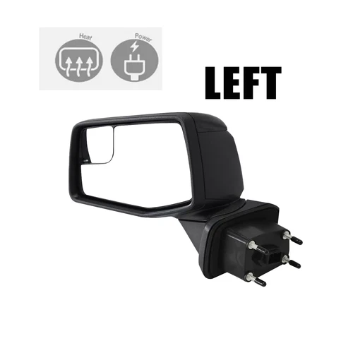 Par de espejos retrovisores texturizados térmicos eléctricos negros Fit Chevrolet Silverado 1500 2019-2023 - Imagen 3 de 12