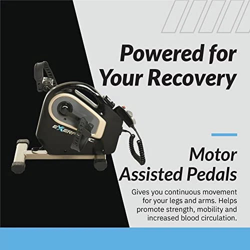 Exerpeutic 2000M Motorized Under Desk Exercise Bike - Electric Legs and Arms Ped - Image 2 of 4