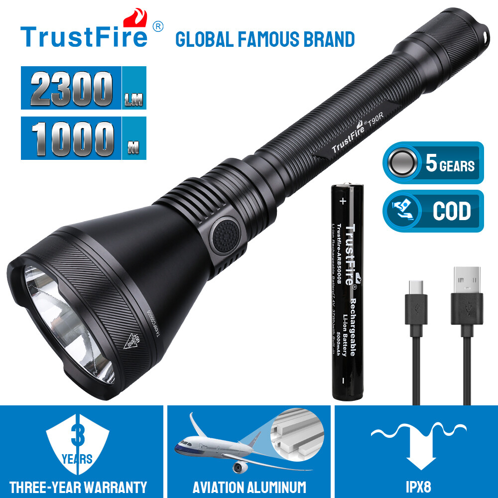 Trust Fire　T90R Amazon.com: TrustFire T90R Flashlights, 4800 Lumens