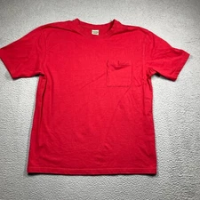 Vtg Scandia Woods Pocket T Shirt Men's LargeRed Short Sleeve Work Utility Cotton