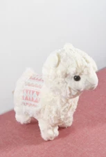 Kellytoy Alpaca Llama Plush Blanket Saddle, White