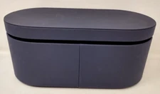 Dyson Hair Dryer Styler Dark Blue Leather Storage Presentation Case, Box Only