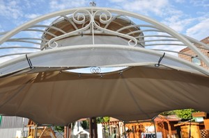 Dachplane für unseren Pavillon Romantik aus Metall Gartenpavillon ... Dachplane für unseren Pavillon Romantik aus Metall Gartenpavillon ...