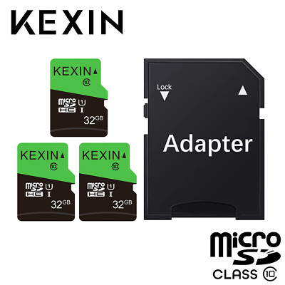 LOT 32GB Mini Micro SD Card SDHC Class 10 Memory Card TF Card&Adapter For Camera