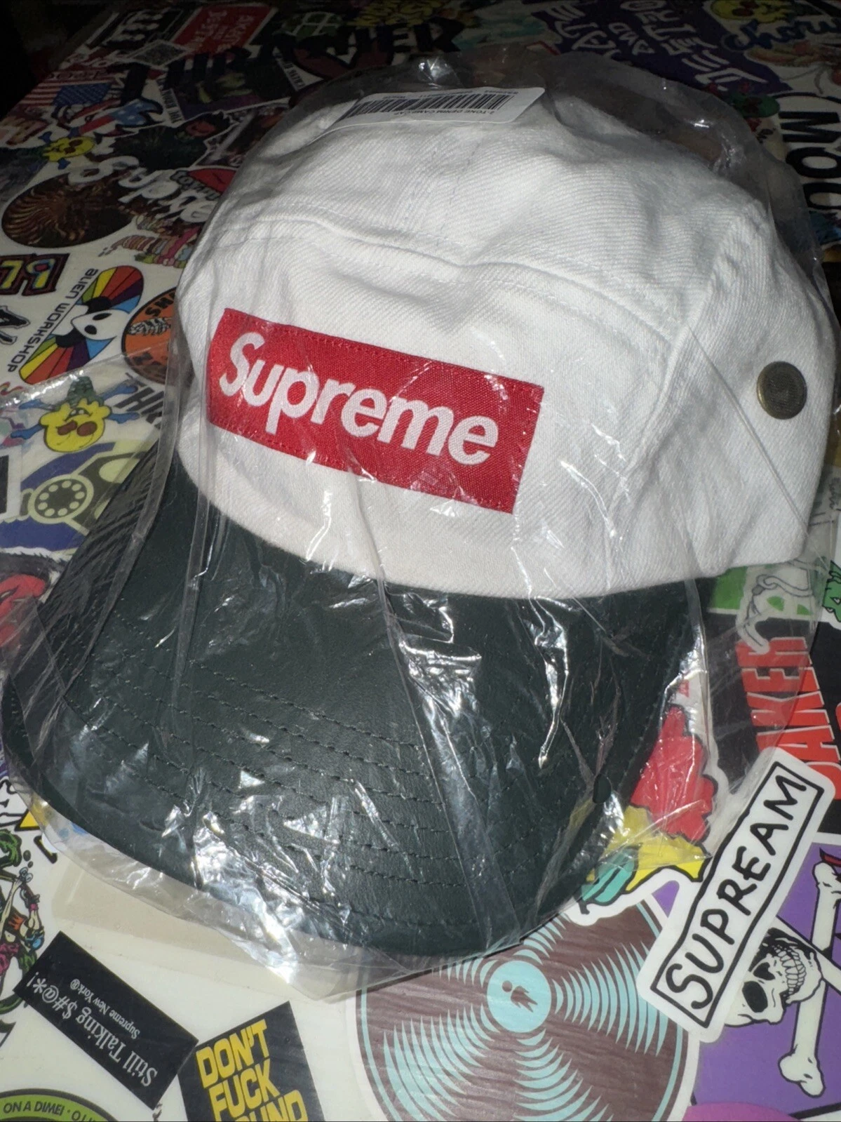 CASQUETTE DE CAMP EN DENIM 2 TONS SUPREME SS20 H92 neuve
