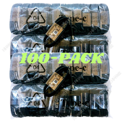 100X Fast Charger Cord Lot For Samsung Galaxy S22 USB Type C Data Charging Cable