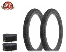 2 Alta Performance BMX BICYCLE 20" x 2.125" Black DURABLE COMP III TIRES W/TUBES