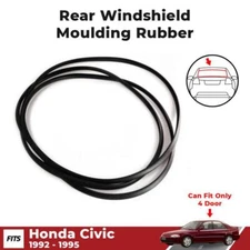 Rear Windshield Moulding Rubber Seal Fits Honda Civic EG EH 4D Sedan 1992-95 P06