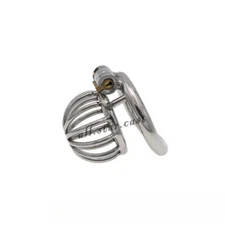 304 Stainless Steel Cage Chastity Lock Outdoor Wear Lock Ring Chastity Device