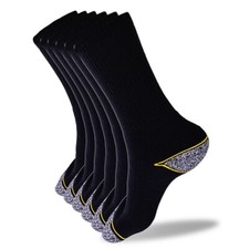 Breathable Anti Sweat Cotton Work Socks Men Casual Unisex Red, Yellow, Grey 9-11