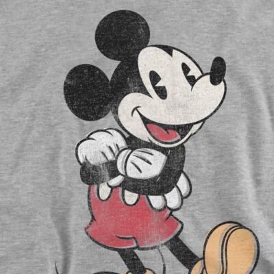 Disney Mens Mickey Mouse Classic Pose Crew Sweatshirt Jumper Top S