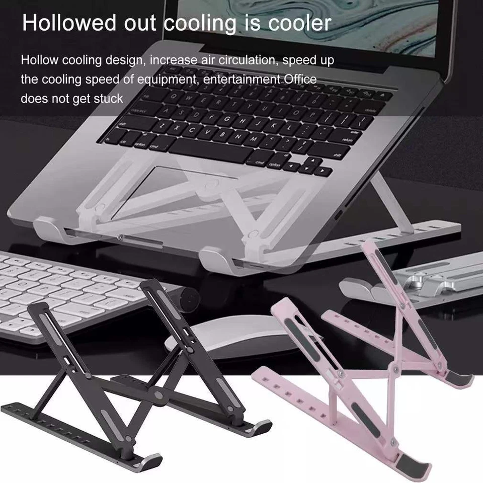 Adjustable Portable Foldable Laptop Desktop Stand Notebook Tablet Riser Holder - Image 4 of 4