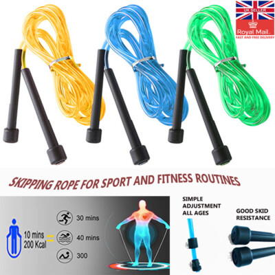 Fitnesstraining Springseil Schnellspringen Übung Gewichtsverlust Erwachsene Kinder UK