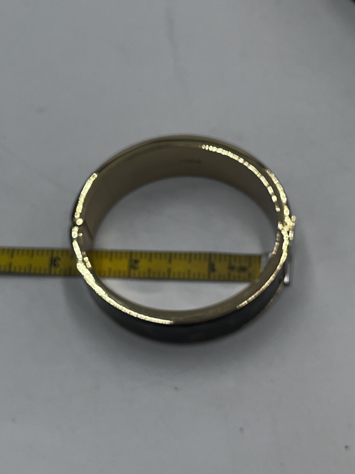 J Crew Hinged Acetate Bangle Statement Bracelet T… - image 13