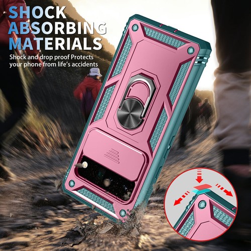 Case Cover Push Window Ring Holder For Google Pixel 8 6 Pro Redmi Note 10 - Picture 3 of 18