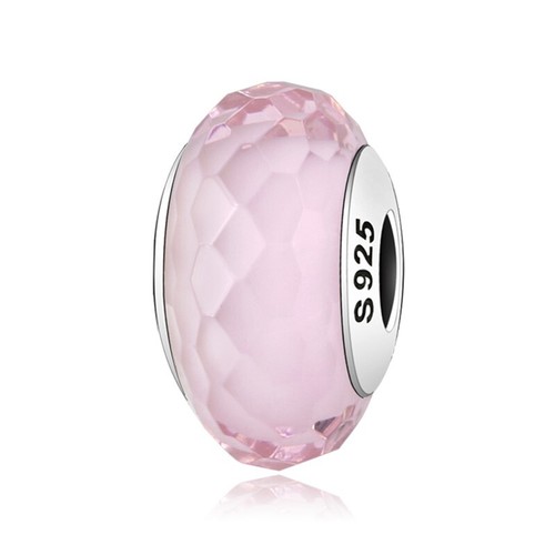Charm Murrina Rosa De Vetro De Murano Plata 925 - Les Folies (Modelo Pandora) - Imagen 2 de 8