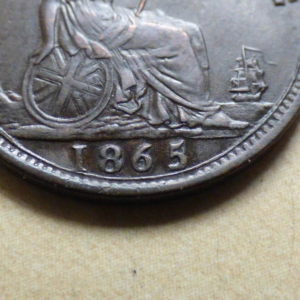Victoria Farthing 1865/2 Better Grade (myrefn15228B) - Image 3 of 4