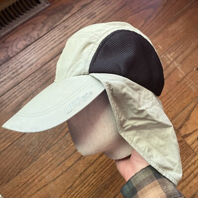 PFG Columbia Panel Fishing Hat Strap Back Sun Cap UPF 30+