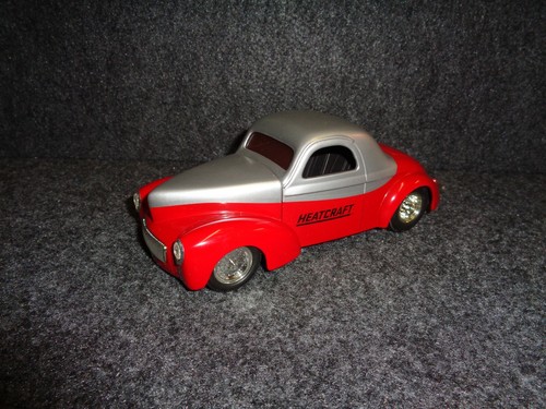 LENNOX HEATCRAFT 1941 WILLYS COUPE STREET ROD SpecCast 1:25 CROWN PREMIUMNS MIB - Picture 2 of 12