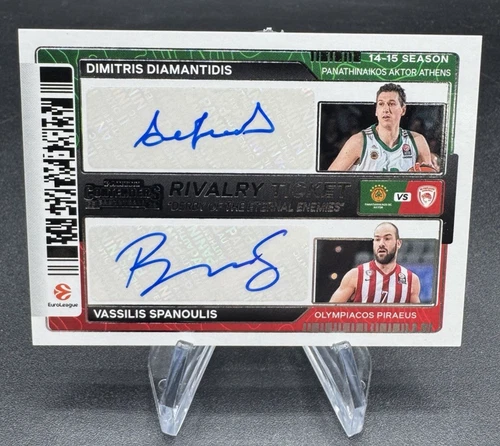 2025-26 Contenders EuroLeague Dimitris Diamantidis Vassilis Spanoulis Dual AUTO