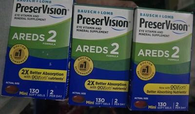 Preservision eye Vitamin 130 X 3 = 390 Mini Softgels 