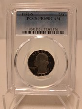 1982-S Proof Washington Quarter graded PCGS PR-69 DCAM | Combined Shipping