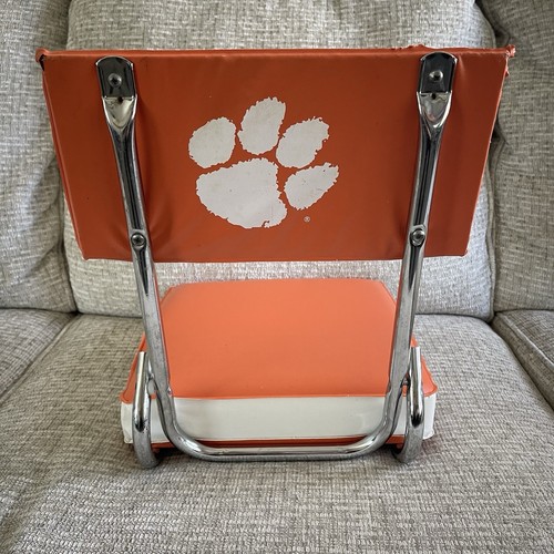 Clemson Tigers Vintage Hardcover Stadionsitz Bleichkissen Fußball Basketball - Bild 1 von 7