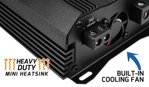 MDX1800.1 1 Ohm Mini Car Audio Amplifier 1 Channel 1800 Watts RMS Ultra Compa... - Picture 4 of 9