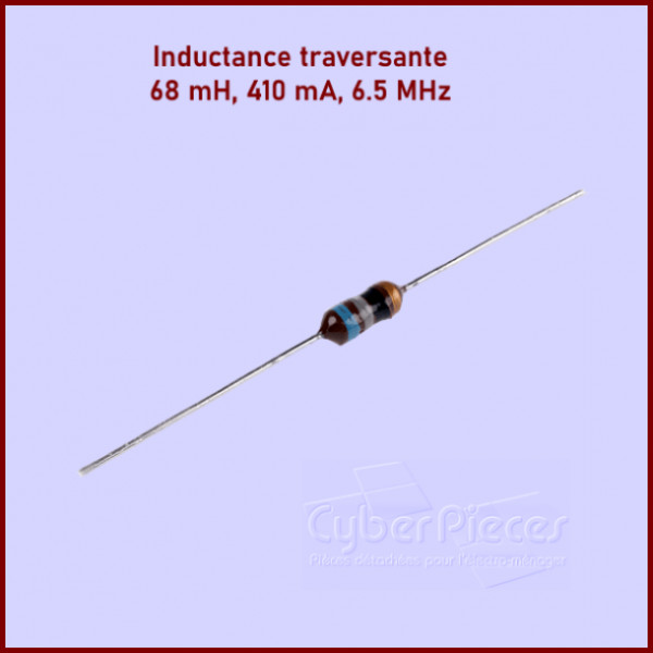 Lot de 10 inductances traversantes 68 mH pour circuits electroniques et filtrage 410mA