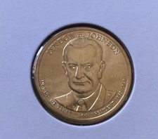2015 P Lyndon B. Johnson Presidential Dollar Coin BU Uncirculated Position B
