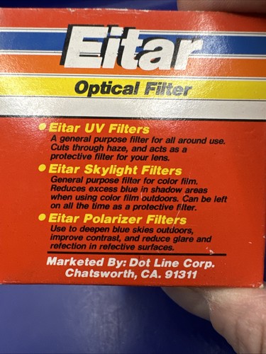 NOS Eitar 55mm CS Cross Screen 4 Pt Star Effect Glass Lens Filter Japan - Picture 3 of 5