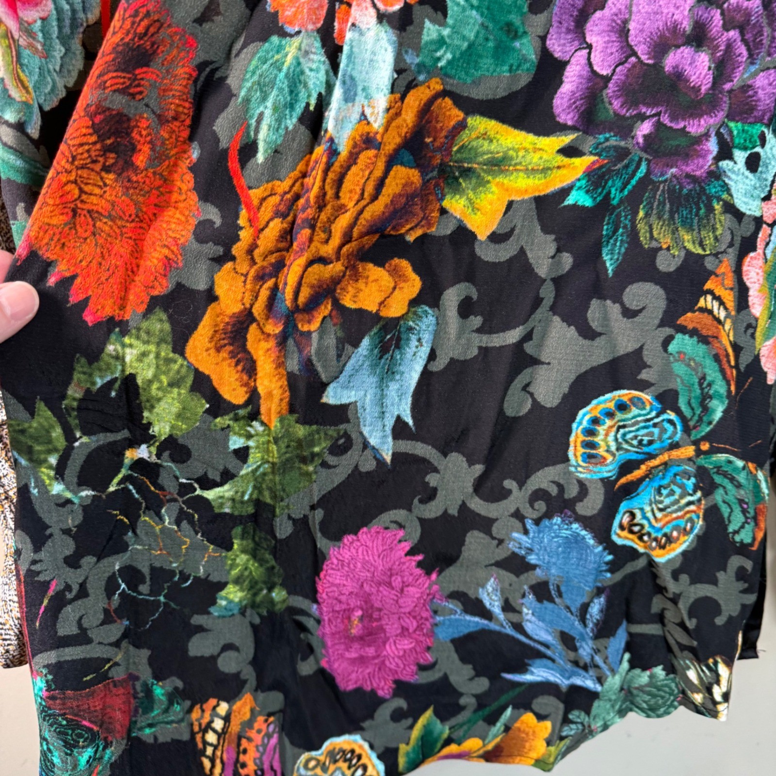 John Mark Multicolor Floral Patchwork Button Down… - image 16