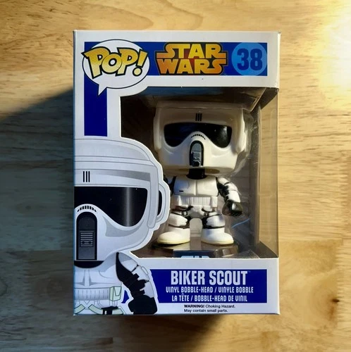 Funko Pop! Star Wars #38 Biker Scout 2015 Blue Box Vinyl Figure
