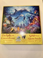 Dolphin Guardian by Sunset 500 Piece Jigsaw Puzzle BRAND NEW/SEALED