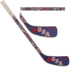 Vincent Trocheck Team USA Signed 2026 Olympic Mini Wood Stick w/Gold Medal Insc