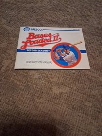 Nintendo NES Sports Baseball Bases Loaded 2  With Book