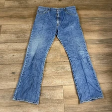 Levi's 517 Bootcut Jeans Size 38 x 32 Western Cotton Denim Dark Wash