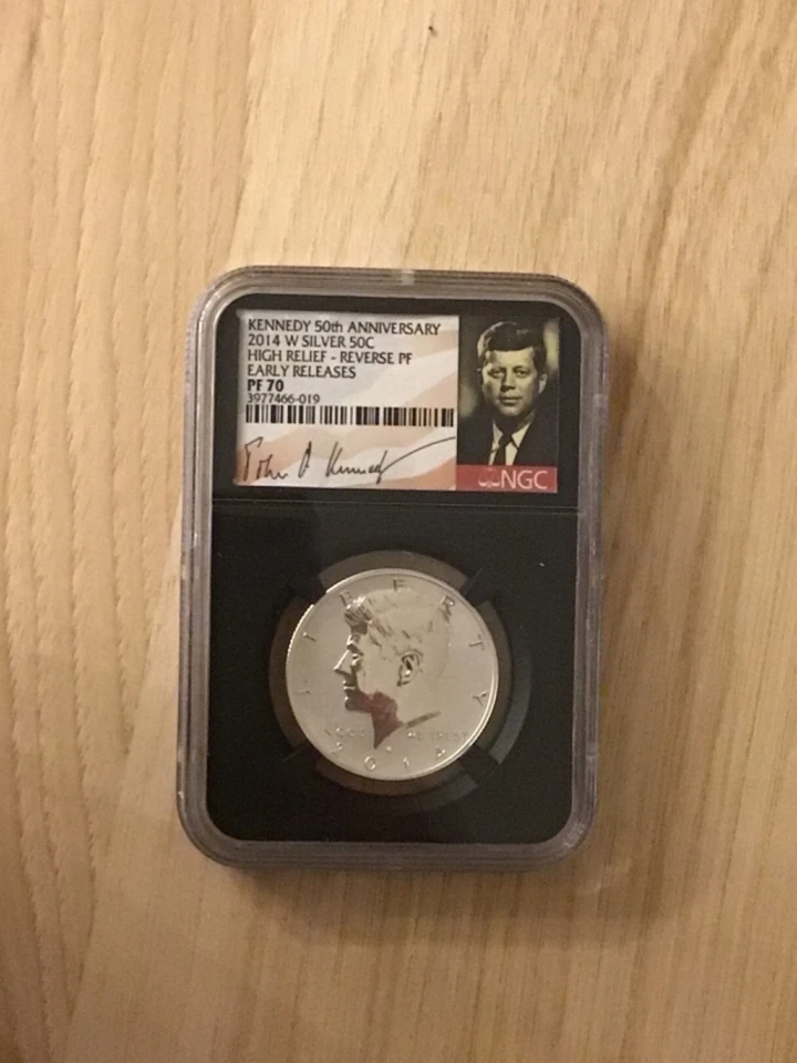 2014 W REVERSE PROOF SILVER KENNEDY NGC PR70 SP70 50TH ANNIVERSARY 4 COIN SET - Image 4 of 4