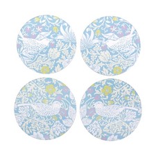 Image of NEW William Morris Set of 4 Coasters - Strawberry Thief