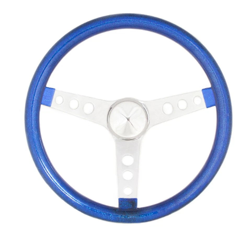 Grant 8466, One Steering Wheel Mtl Flake Blue/Spoke Chrm 15 Performance Parts - Image 3 of 4
