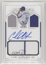 2016 Panini National Treasures 58/99 Carl Edwards Jr #PCS-CE Auto 0s3