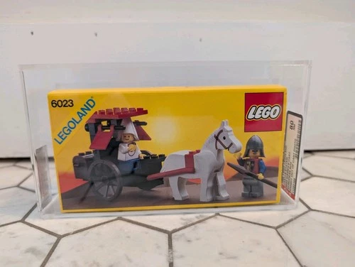 AFA Graded 80 NM LEGO Maiden's Cart 6023 Sealed Vintage NIB MISB Castle