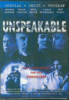 DVD Unspeakable Dennis Hopper)