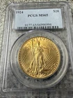 Pcgs 1924 $20 Gold Saint Gaudens MS65