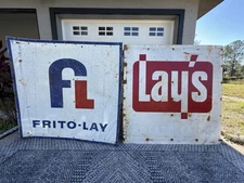 Vintage Original 1960-1980 Frito Lay Tin Sign