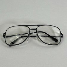 Vintage Hudson Z-87 Black Gray Metal Pilot Aviator Glasses FRAMES ONLY