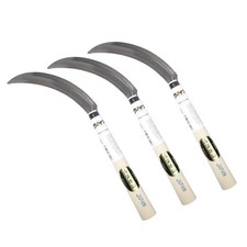 Japanese Serrated Sickle for Gardening - Compact Lightweight, Wooden Handle...